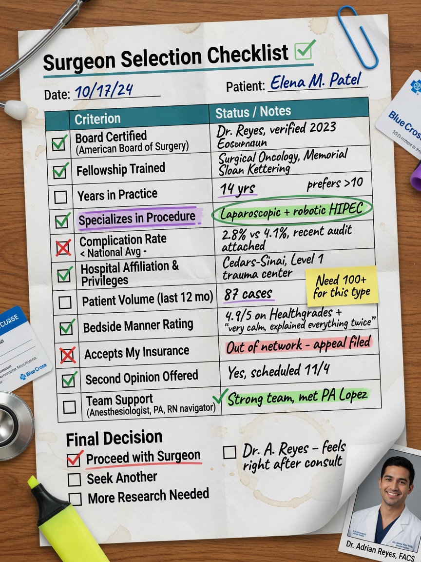** Five-step checklist for choosing a thyroid surgeon in Thailand